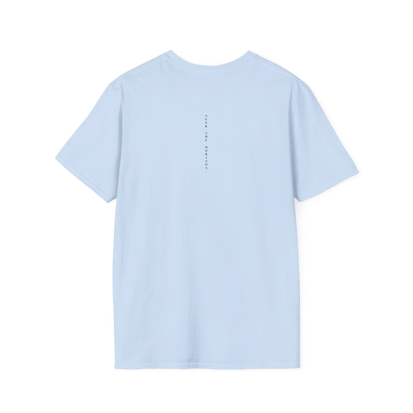 Consistency ; Unisex Seek the Horizon Softstyle Short-Sleeve Cotton T-Shirt