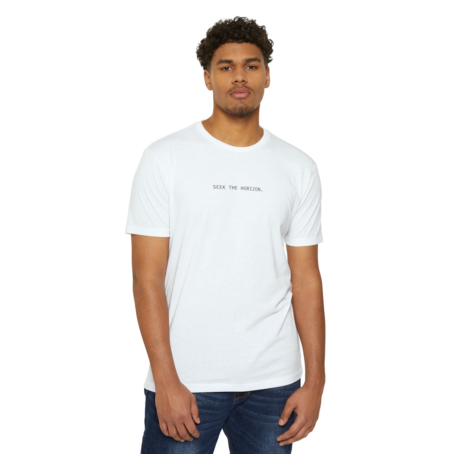 Seek the Horizon Unisex CVC Jersey Short-Sleeve T-Shirt