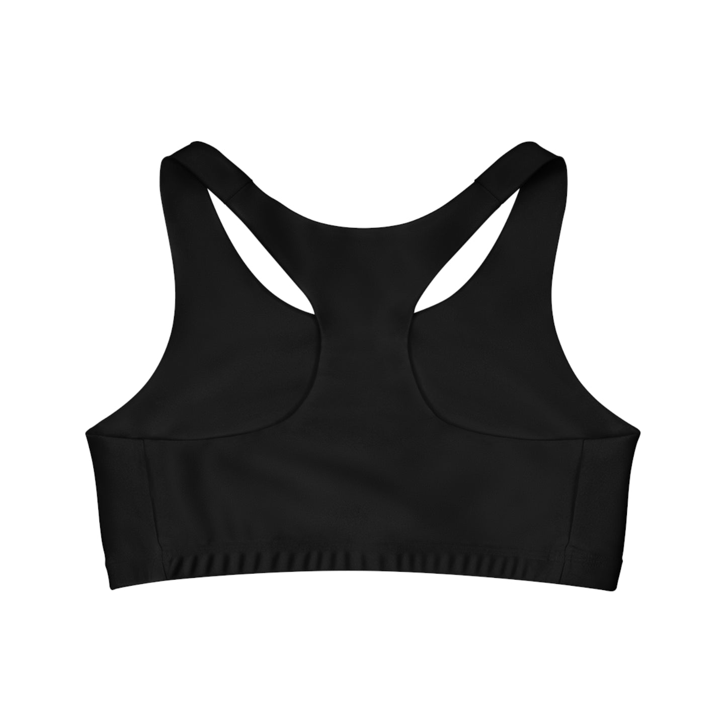 ; Women's Black Seamless Sports Bra