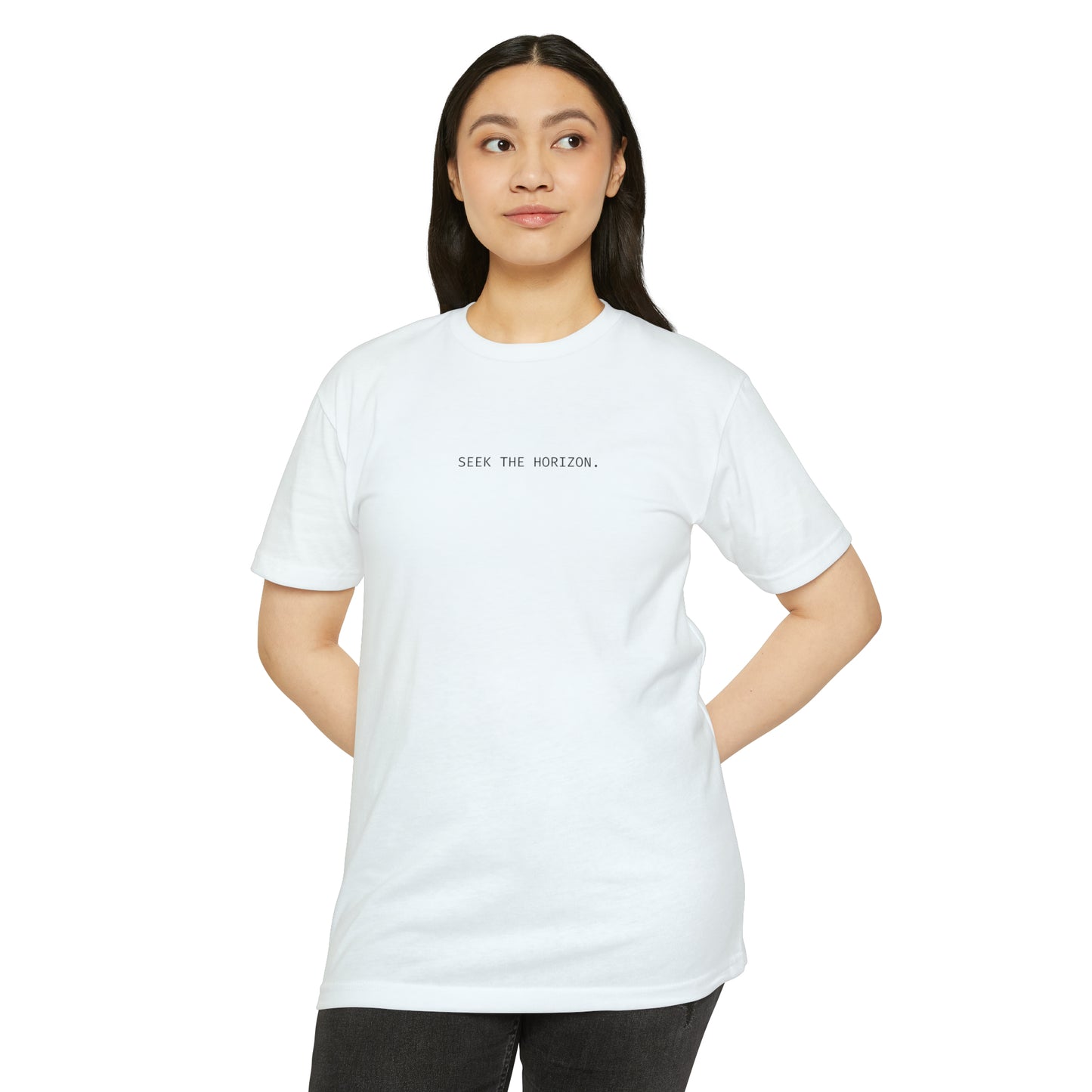 Seek the Horizon Unisex CVC Jersey Short-Sleeve T-Shirt
