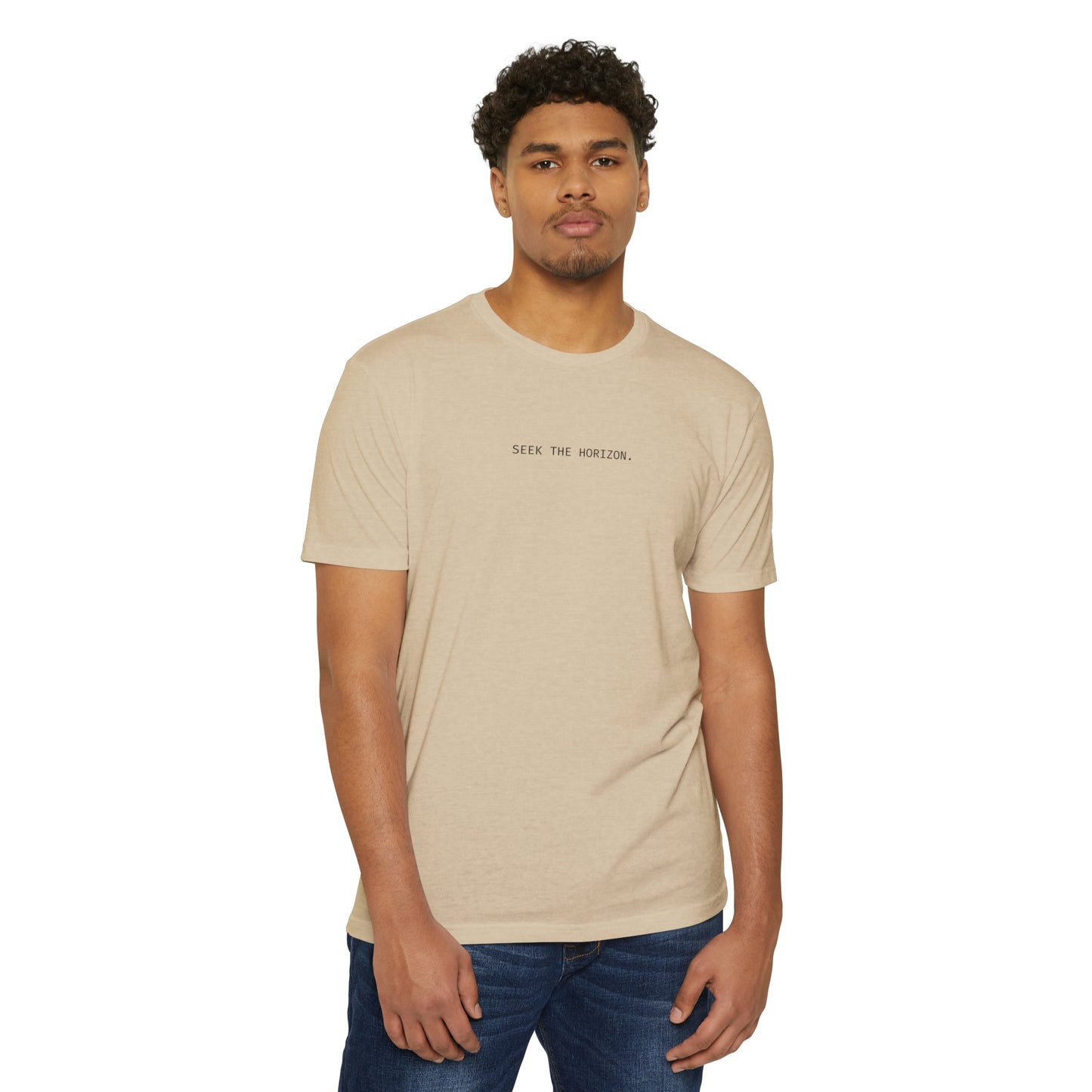 Seek the Horizon Unisex CVC Jersey Short-Sleeve T-Shirt