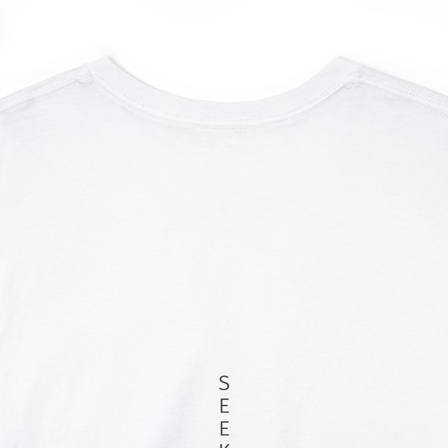 'Believe' Seek the Horizon Vertical Back Cotton Heavy Short-Sleeve T-Shirt