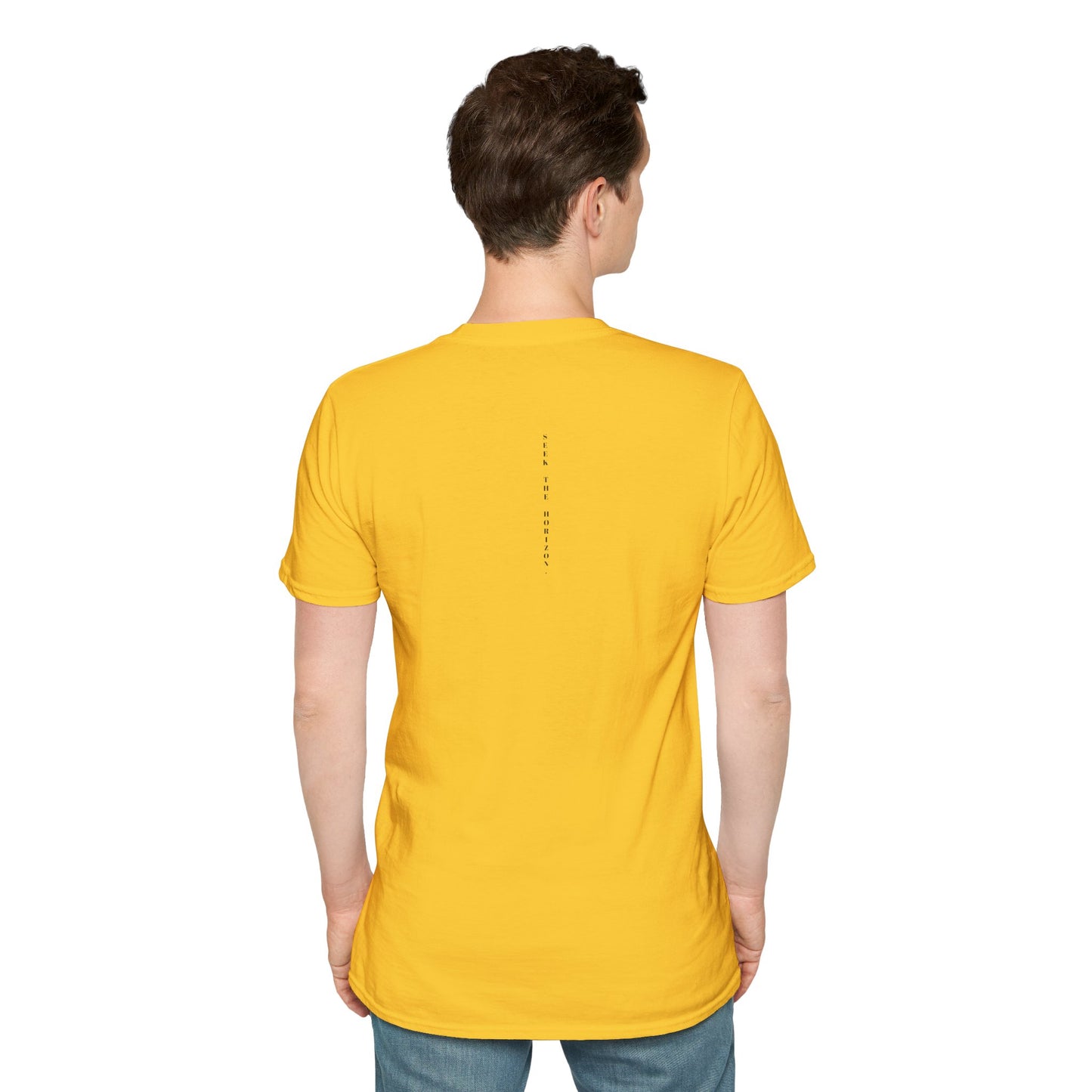 Consistency ; Unisex Seek the Horizon Softstyle Short-Sleeve Cotton T-Shirt