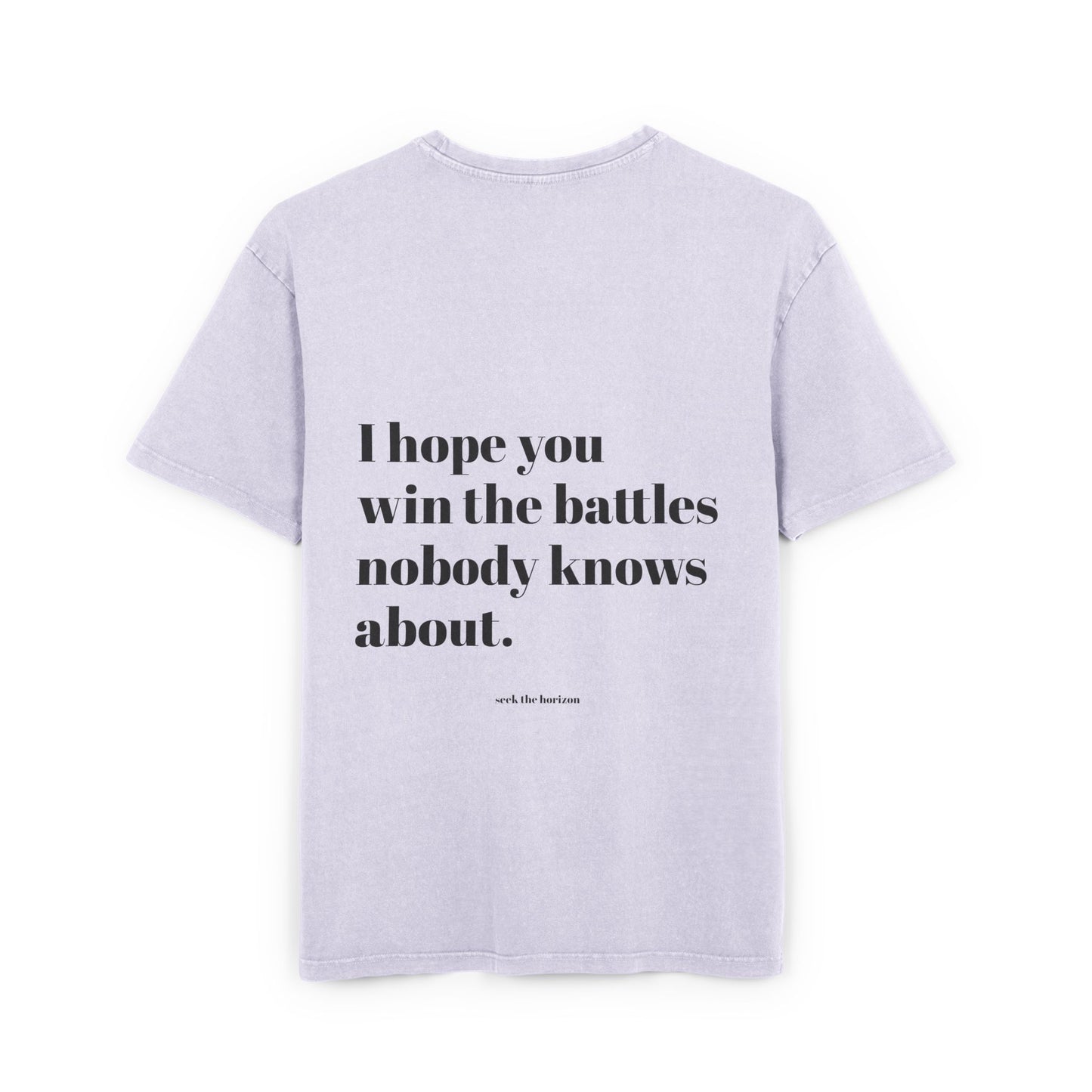 Men's Acid Washed Oversized Tee - Inspirational Quote T-Shirt