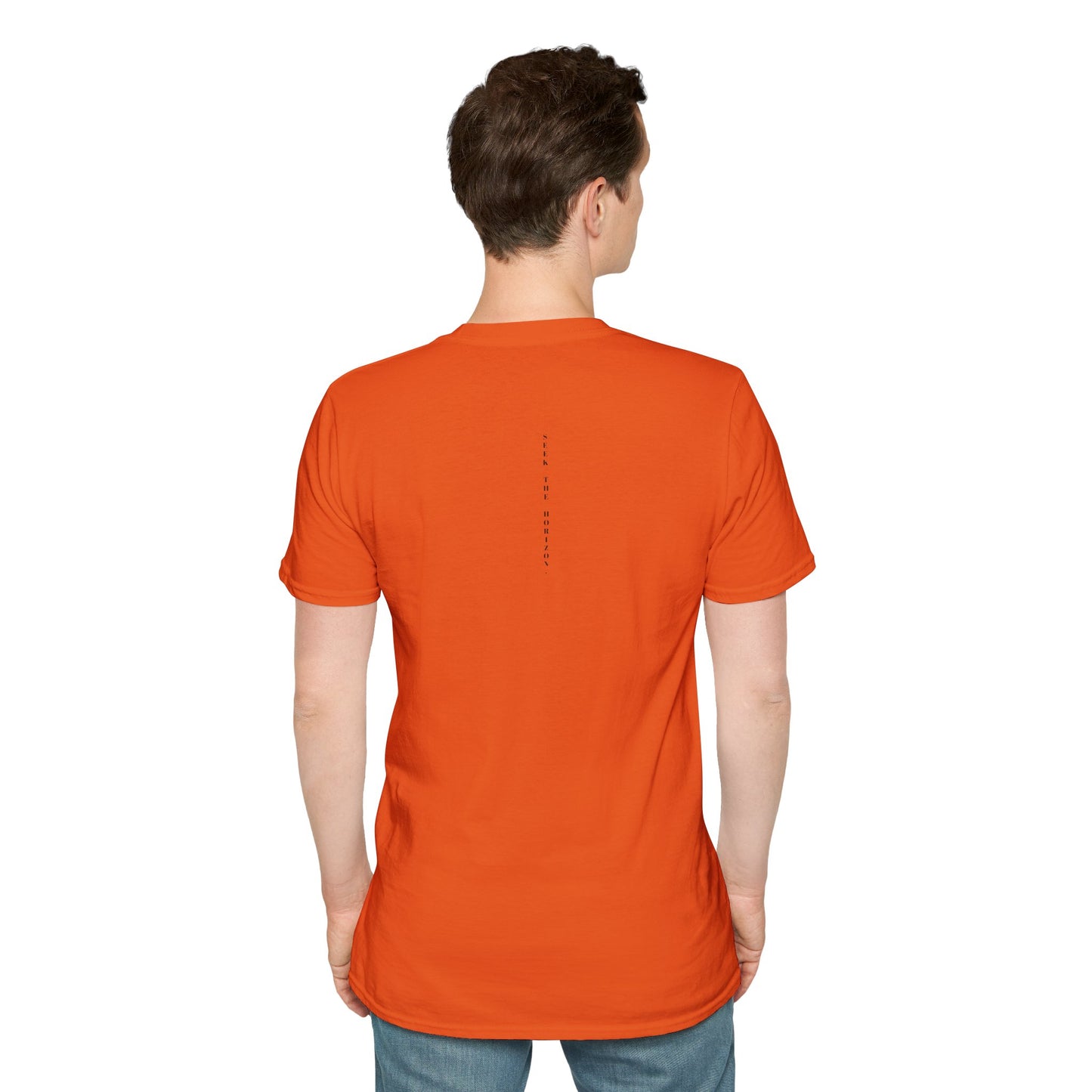 Consistency ; Unisex Seek the Horizon Softstyle Short-Sleeve Cotton T-Shirt