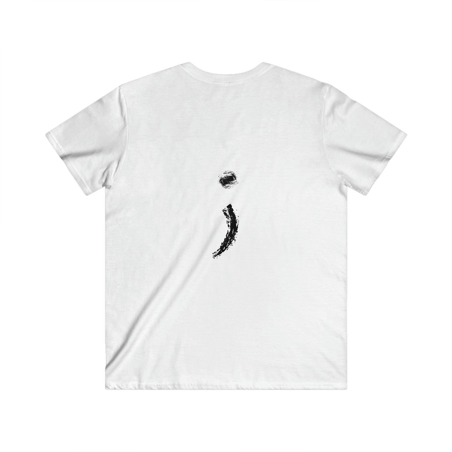 'Strengthen Mental Resilience' Cotton Men's Fitted Seek the Horizon V-Neck Short-Sleeve T-Shirt