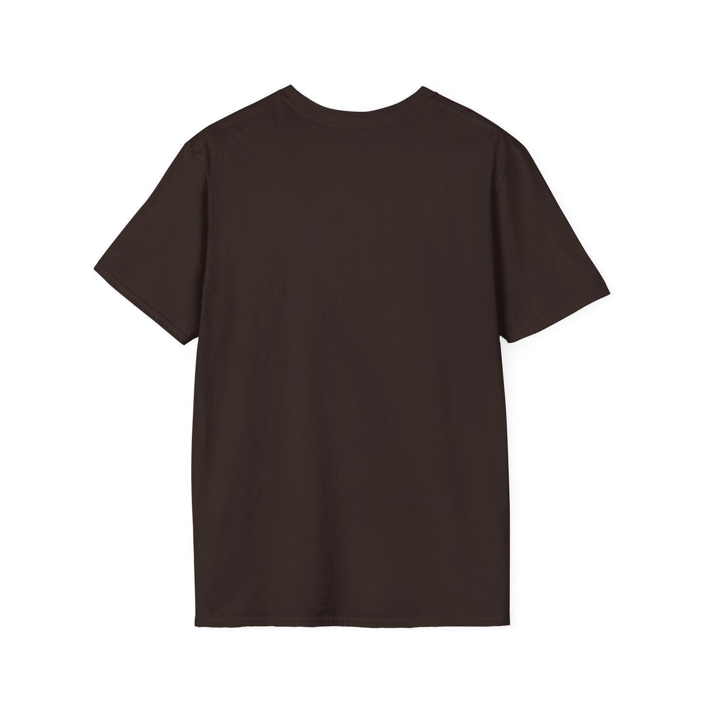 World Map Gold Unisex Softstyle Short-Sleeve Travel Cotton T-Shirt