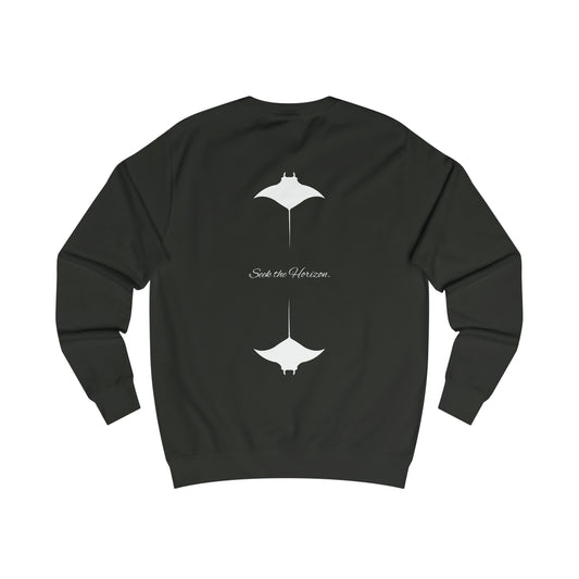 Manta Ray Seek the Horizon Travel Long-Sleeve Unisex Sweatshirt