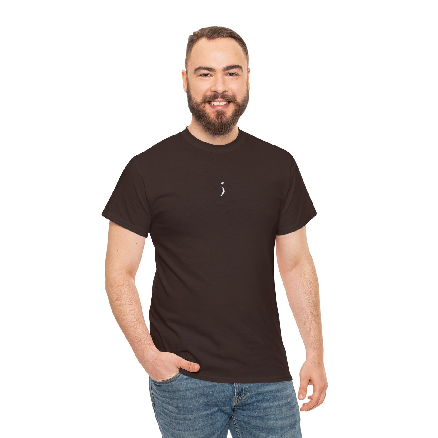 'Believe' Seek the Horizon Vertical Back Cotton Heavy Short-Sleeve T-Shirt
