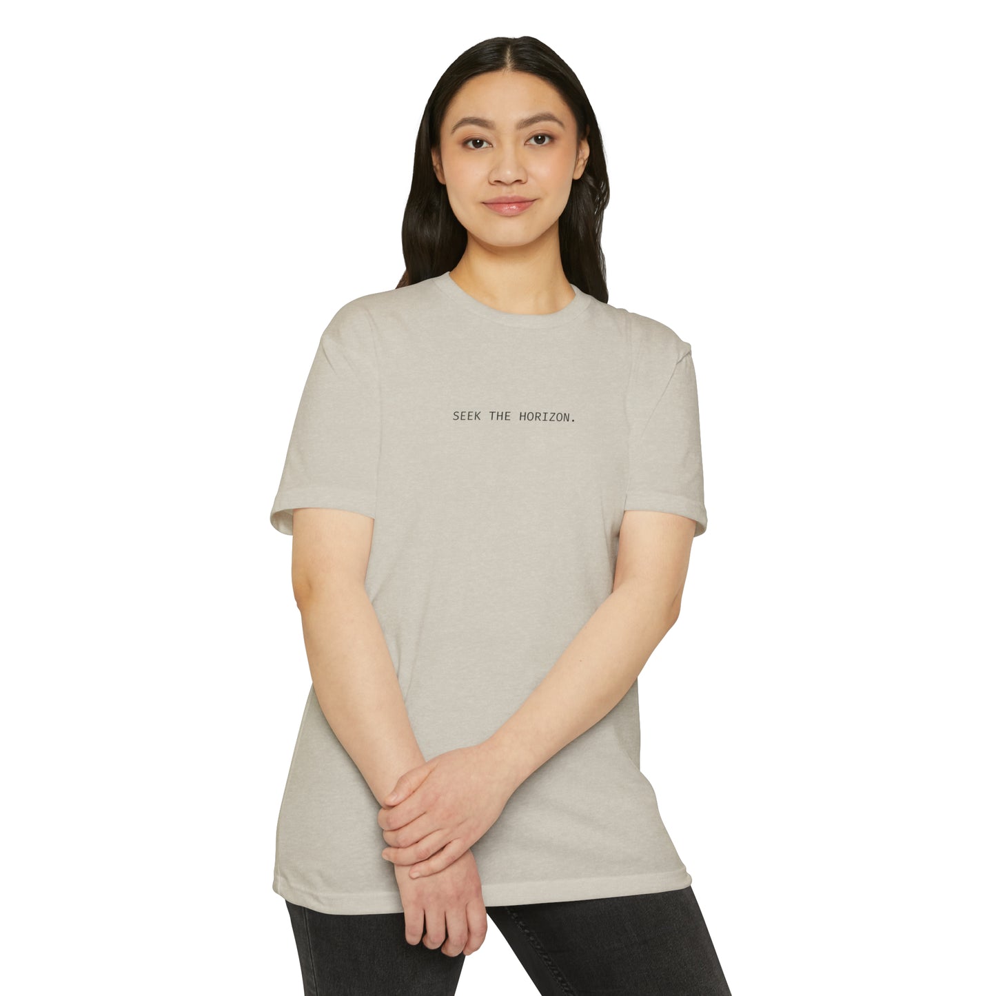 Seek the Horizon Unisex CVC Jersey Short-Sleeve T-Shirt
