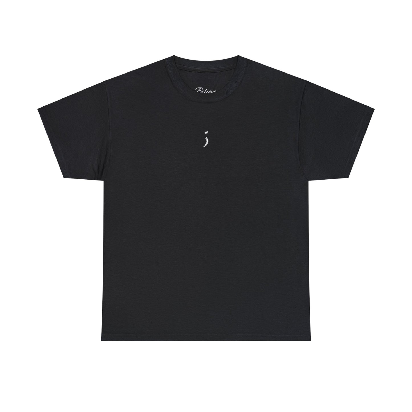 'Believe' Seek the Horizon Vertical Back Cotton Heavy Short-Sleeve T-Shirt