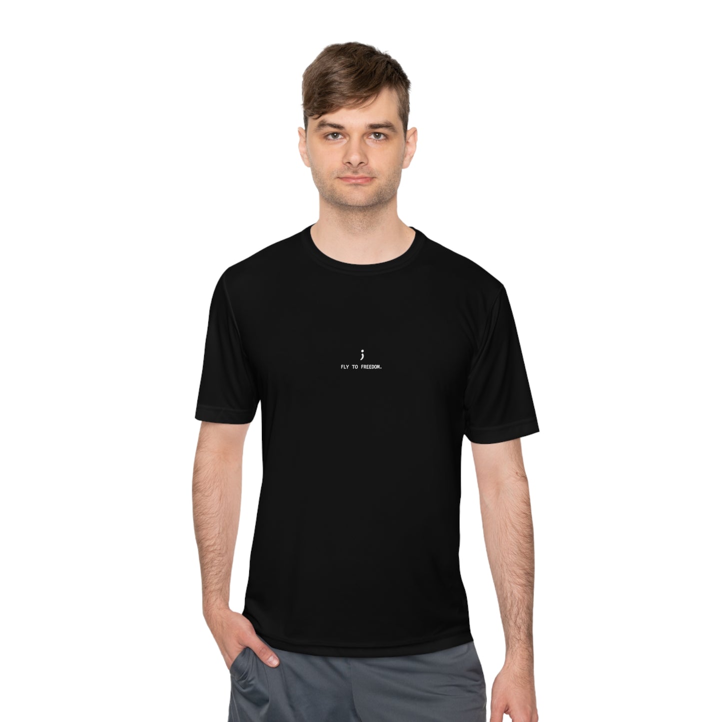 'Fly to Freedom' Athletic High-Breathability Short-Sleeve T-Shirt