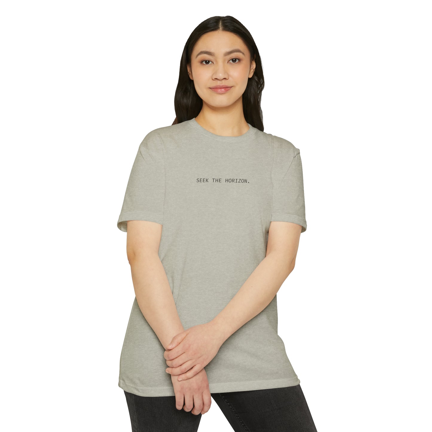 Seek the Horizon Unisex CVC Jersey Short-Sleeve T-Shirt