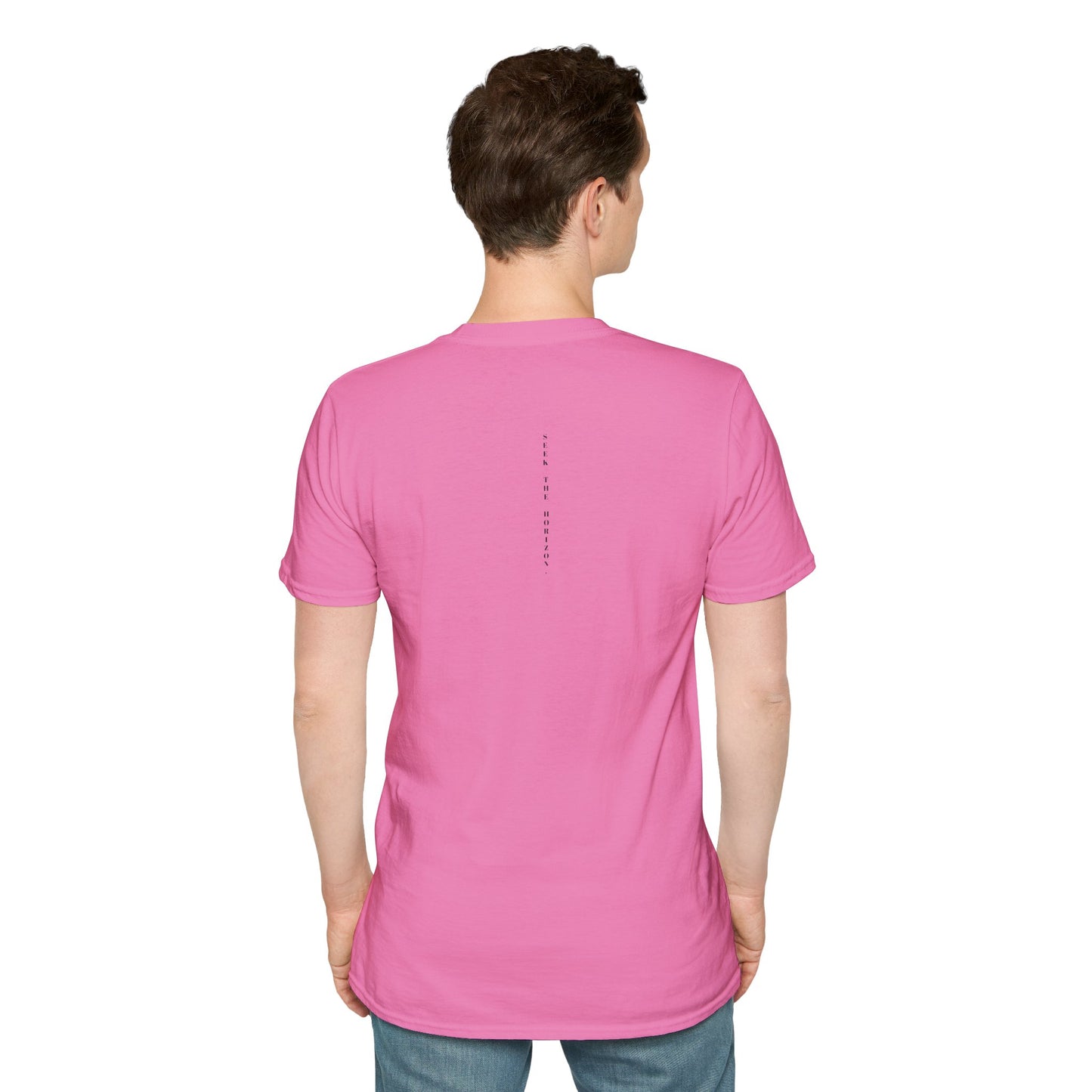 Consistency ; Unisex Seek the Horizon Softstyle Short-Sleeve Cotton T-Shirt