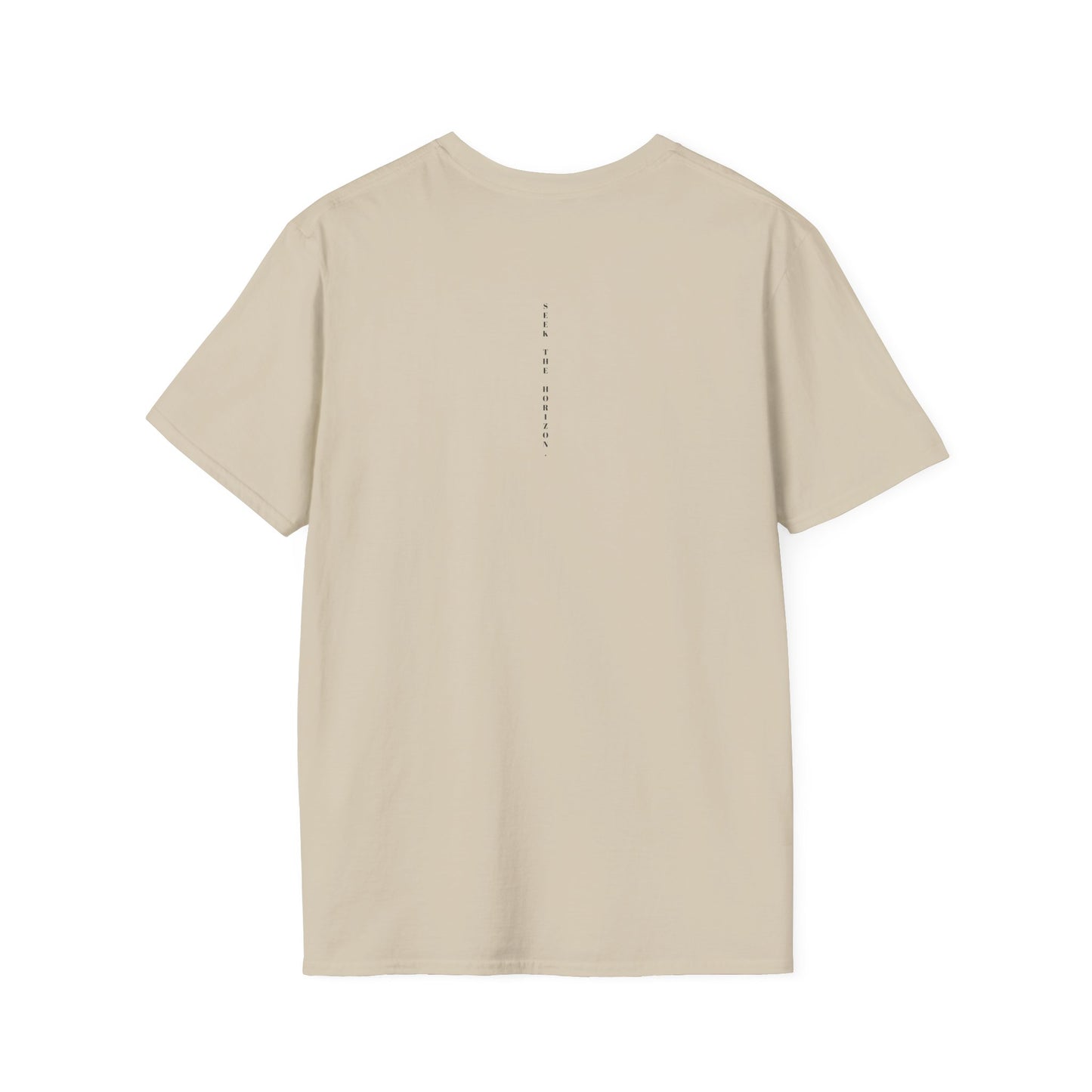 Consistency ; Unisex Seek the Horizon Softstyle Short-Sleeve Cotton T-Shirt