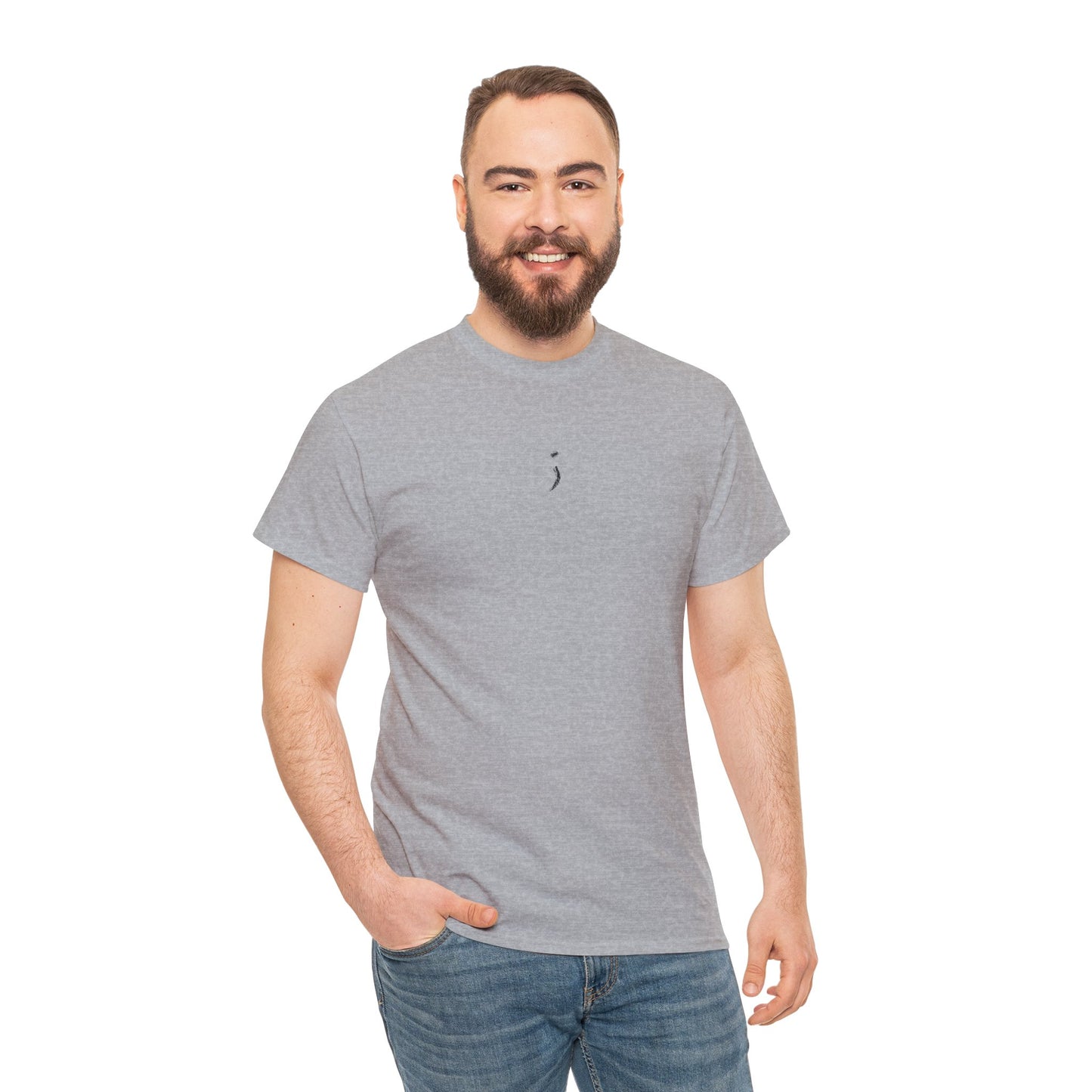 'Believe' Seek the Horizon Vertical Back Cotton Heavy Short-Sleeve T-Shirt