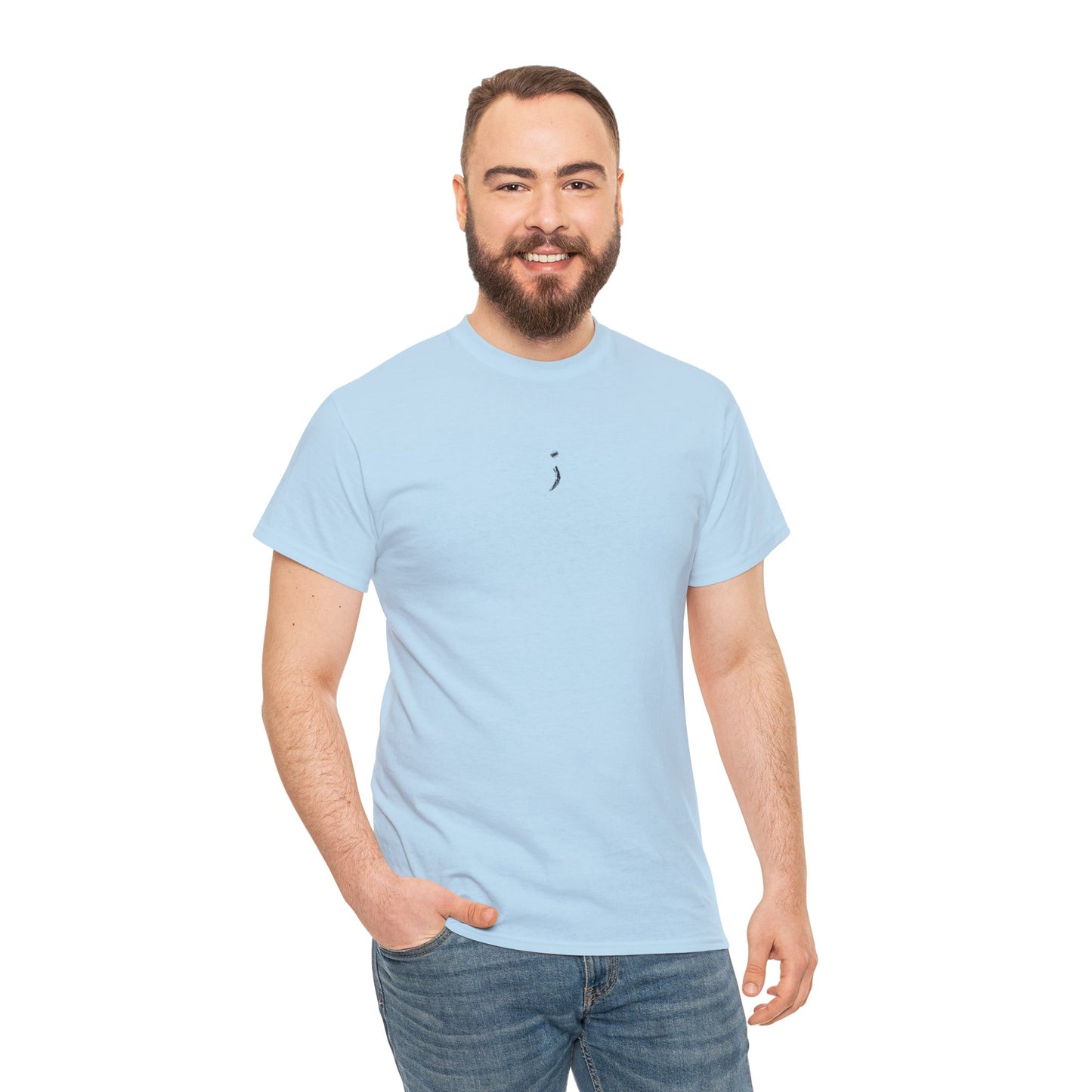 'Believe' Seek the Horizon Vertical Back Cotton Heavy Short-Sleeve T-Shirt