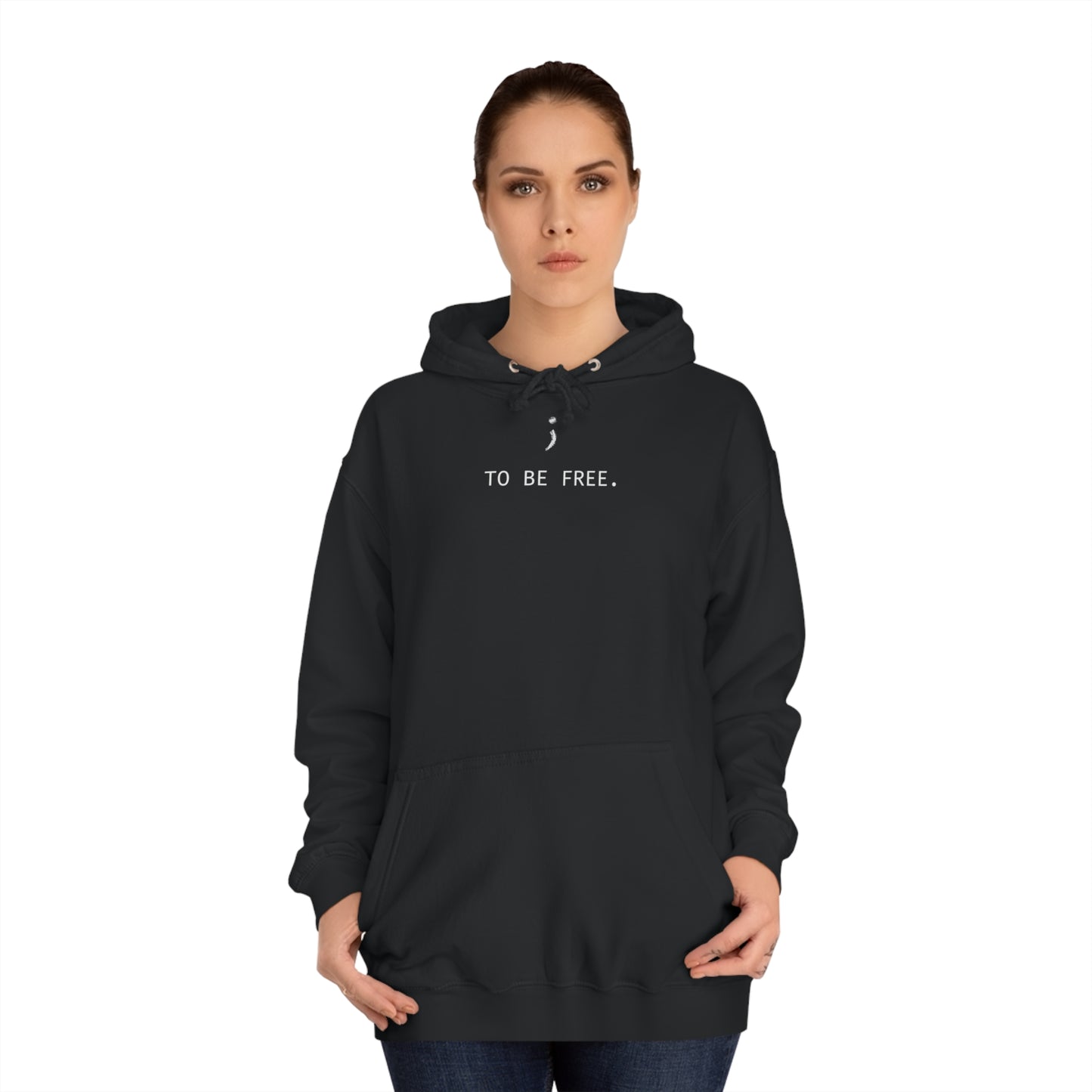 'To Be Free.' Unisex College Relaxed Fit Hoodie