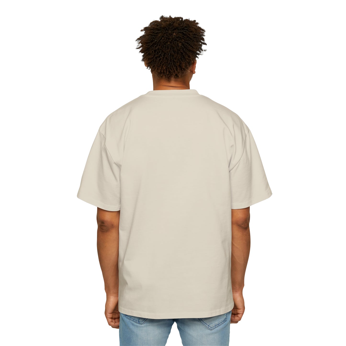 'Explore. Discover. Travel.' Men's Heavy Relaxed Fit Oversized Short-Sleeve T-Shirt