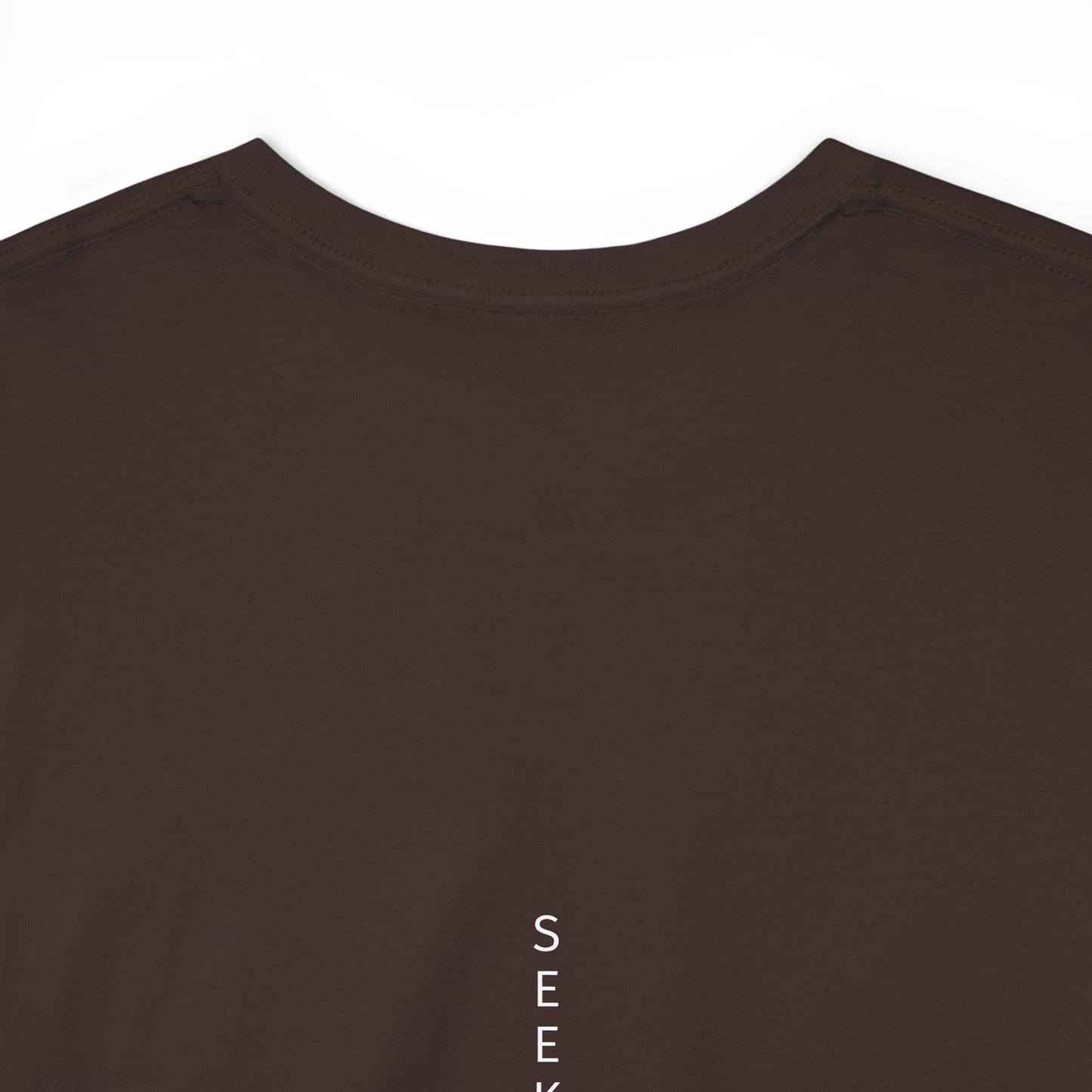 'Believe' Seek the Horizon Vertical Back Cotton Heavy Short-Sleeve T-Shirt