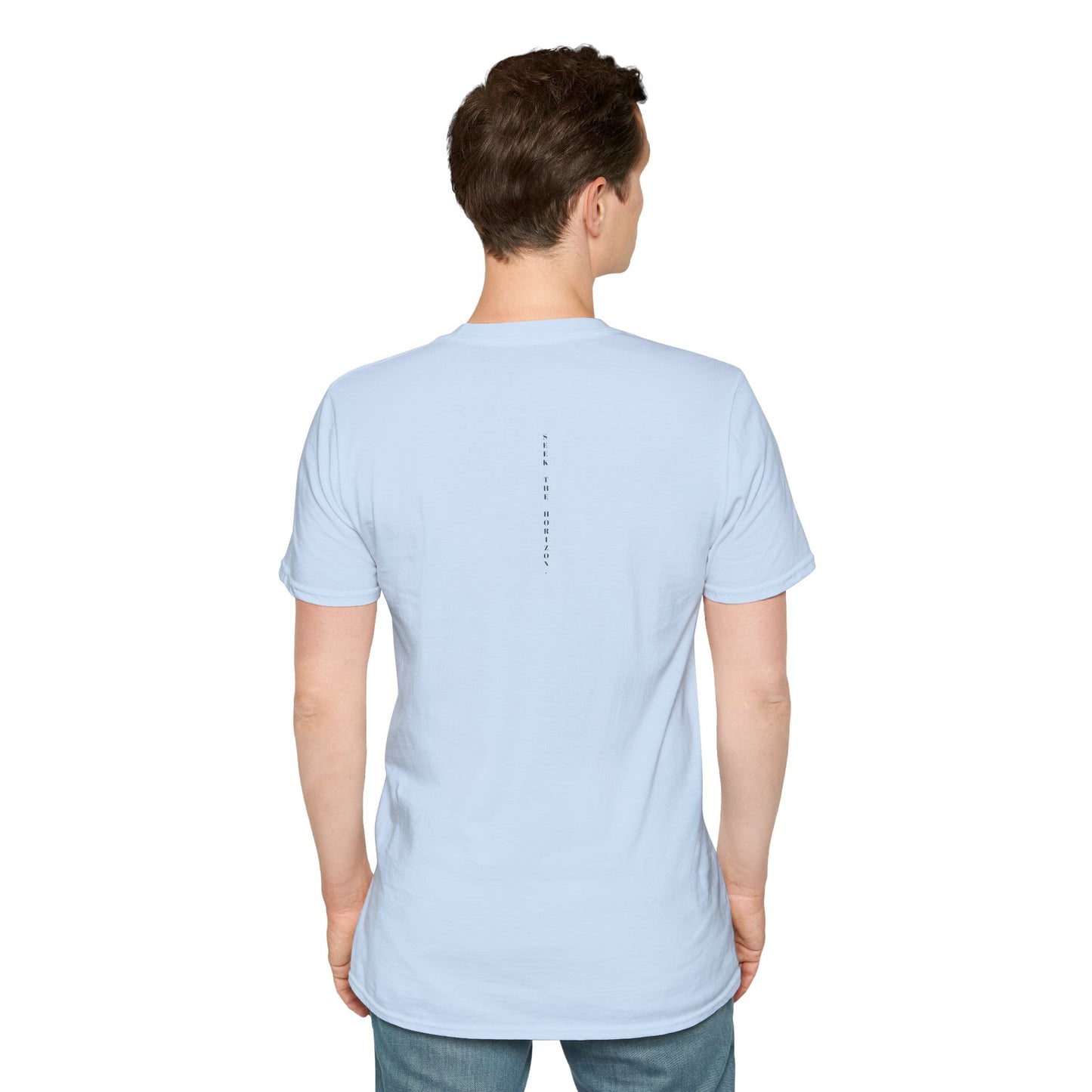 Consistency ; Unisex Seek the Horizon Softstyle Short-Sleeve Cotton T-Shirt
