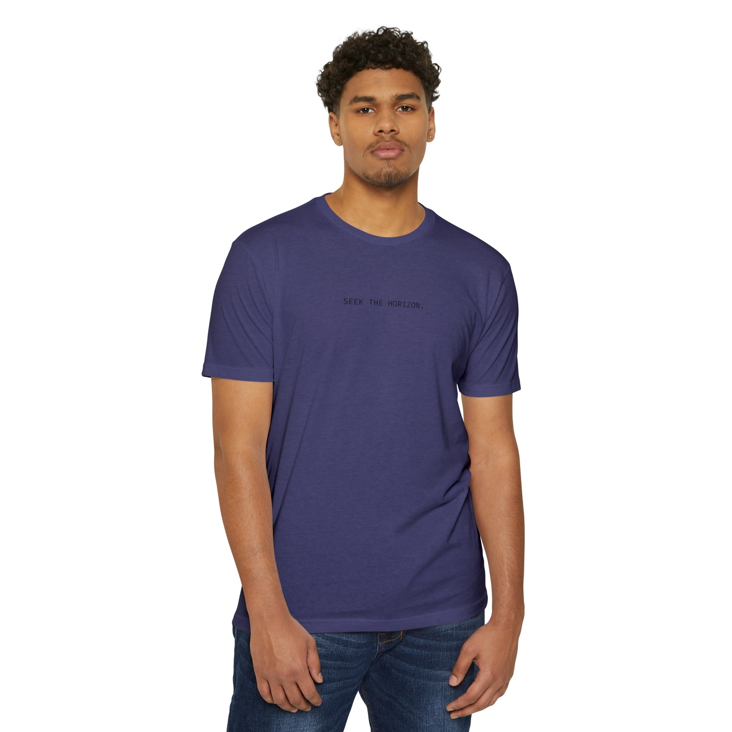 Seek the Horizon Unisex CVC Jersey Short-Sleeve T-Shirt