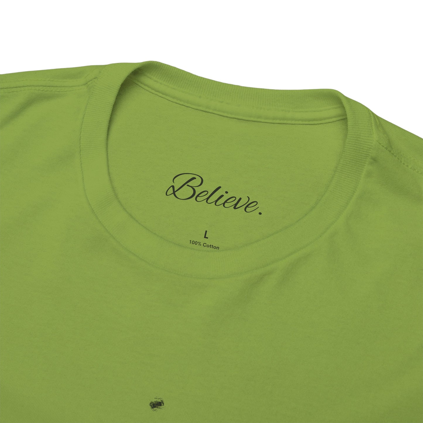 'Believe' Seek the Horizon Vertical Back Cotton Heavy Short-Sleeve T-Shirt