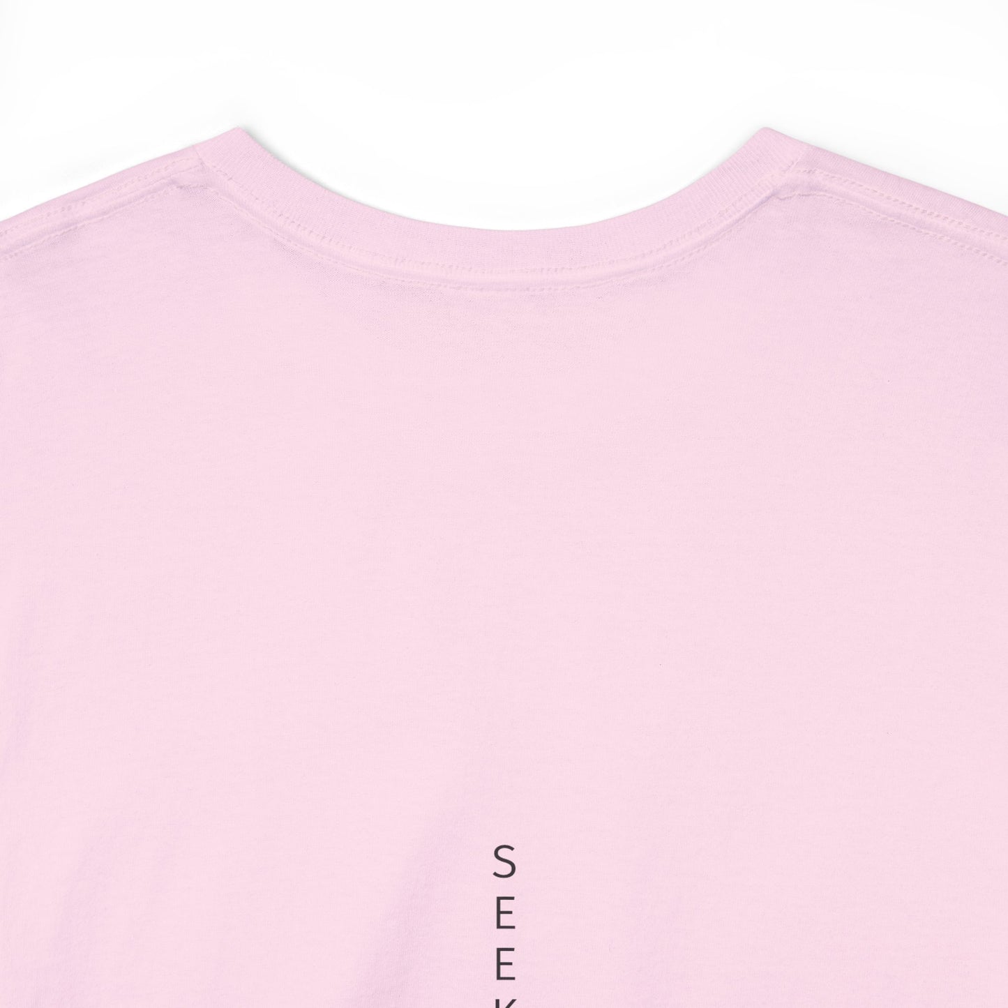'Believe' Seek the Horizon Vertical Back Cotton Heavy Short-Sleeve T-Shirt