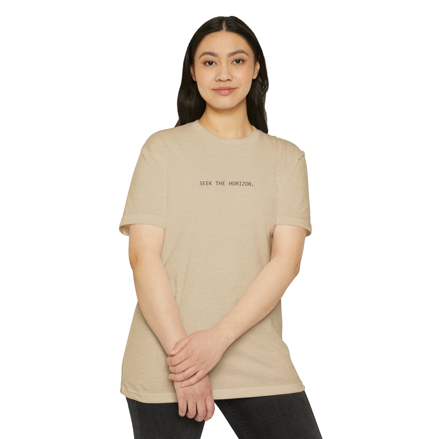 Seek the Horizon Unisex CVC Jersey Short-Sleeve T-Shirt