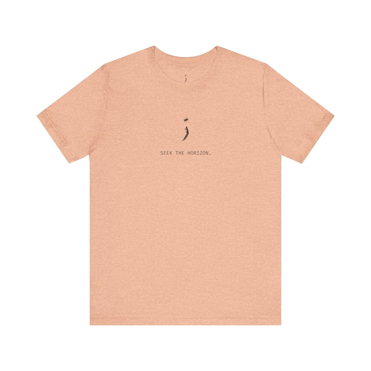 "To the person reading this; don't give up" Seek the Horizon Cotton Short-Sleeve T-Shirt Men's Mental Health Month