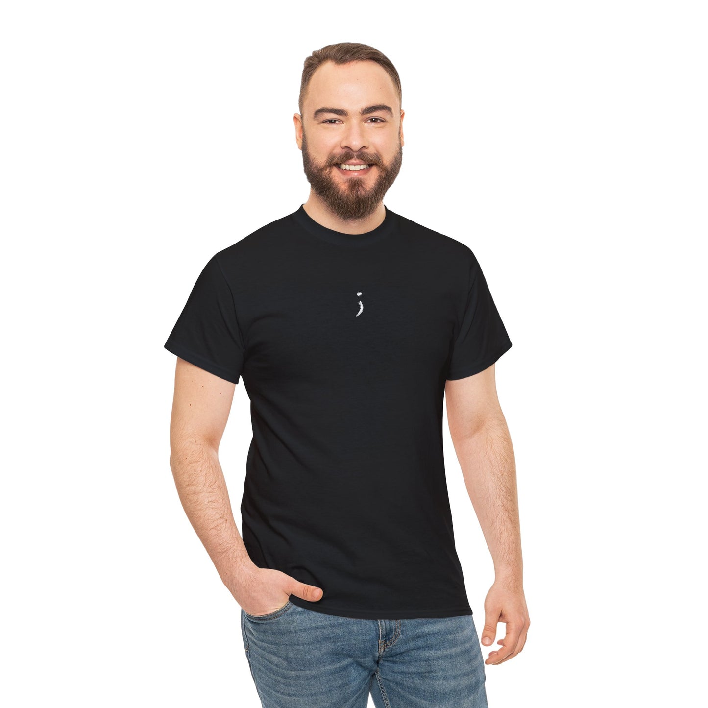 'Believe' Seek the Horizon Vertical Back Cotton Heavy Short-Sleeve T-Shirt