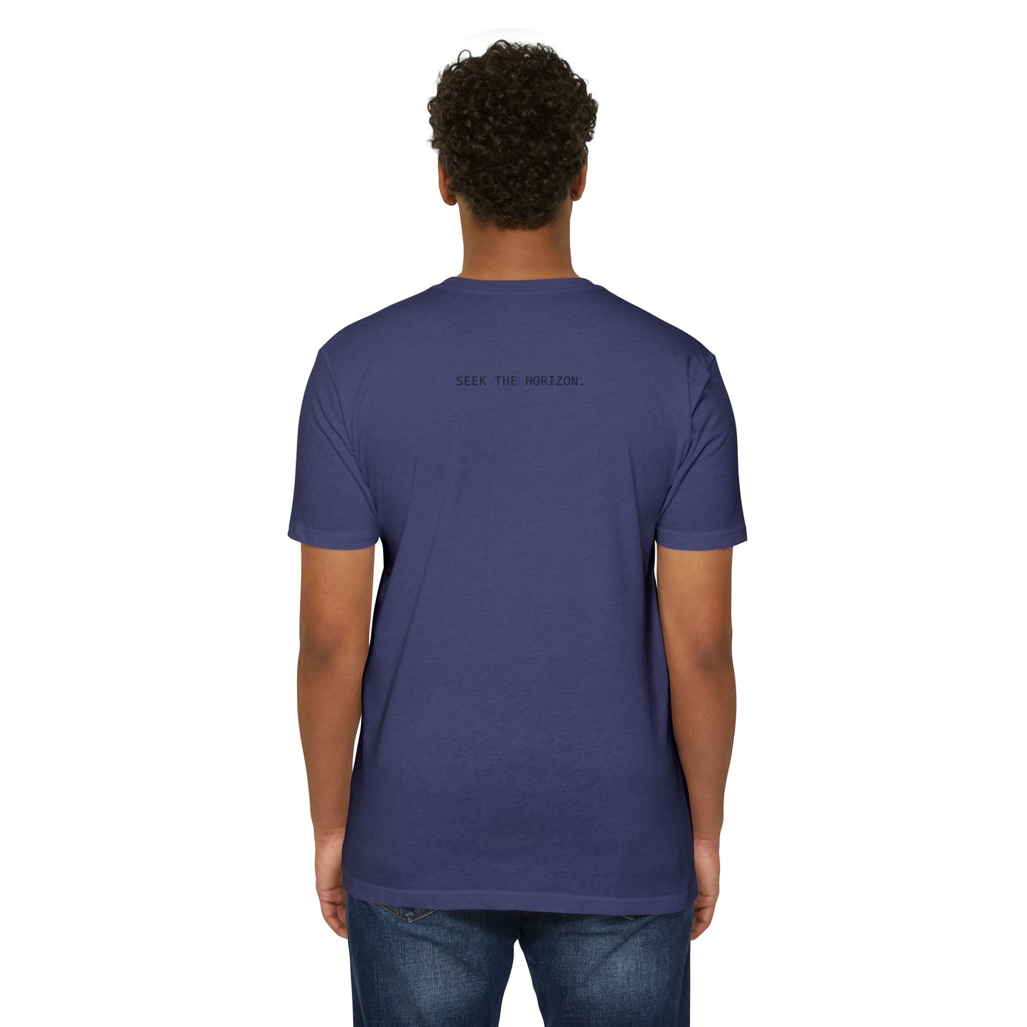 Seek the Horizon ; Unisex CVC Jersey Short-Sleeve T-Shirt