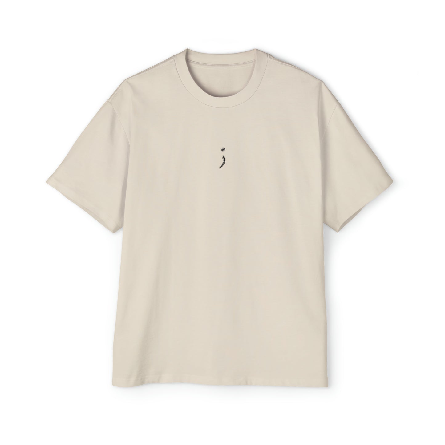 ; Seek the Horizon Back Print Men's Heavy Oversized Cotton Short-Sleeve T-Shirt