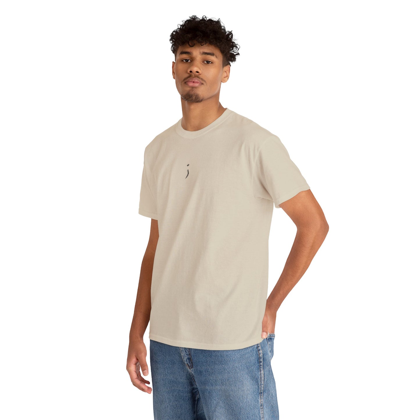 'Believe' Seek the Horizon Vertical Back Cotton Heavy Short-Sleeve T-Shirt