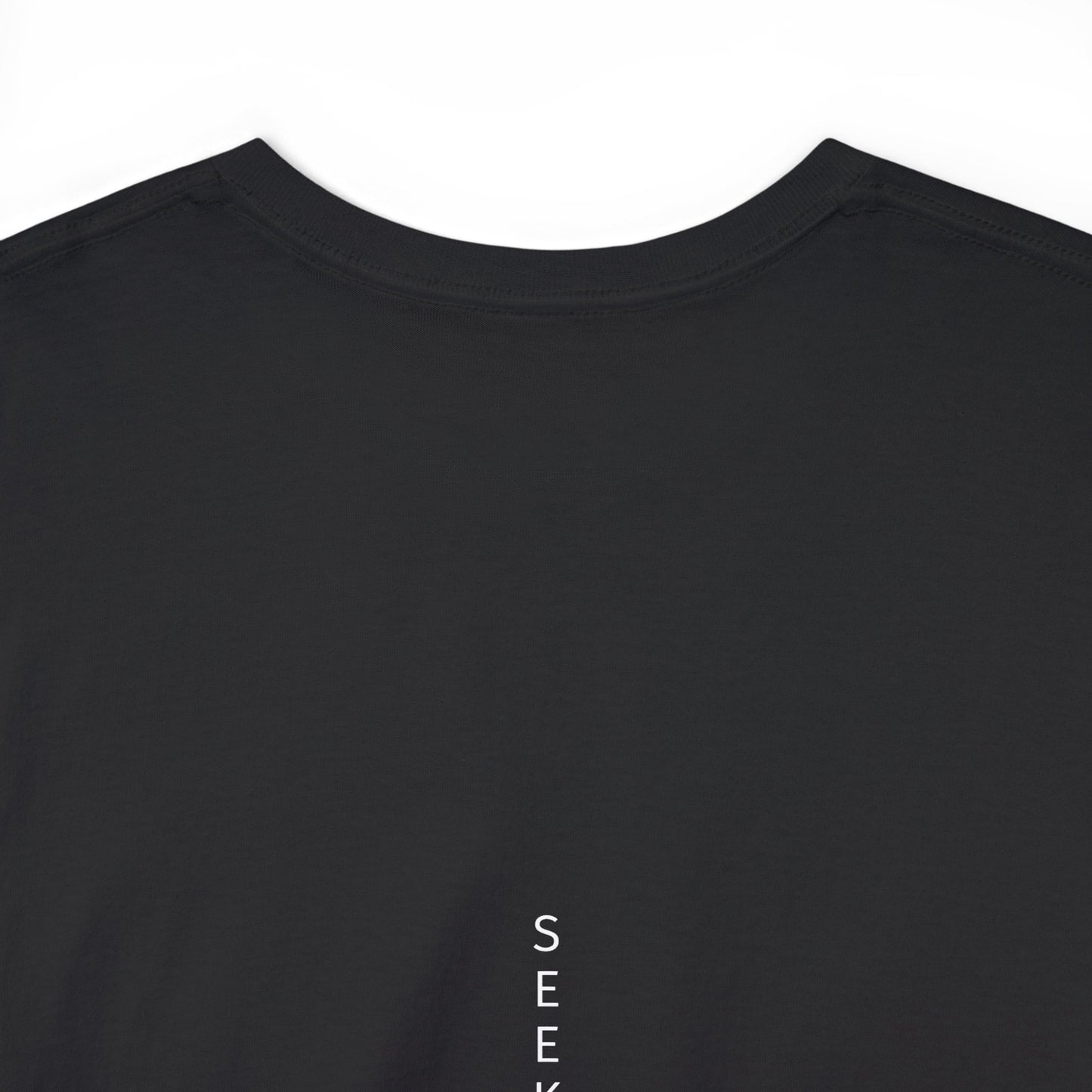 'Believe' Seek the Horizon Vertical Back Cotton Heavy Short-Sleeve T-Shirt