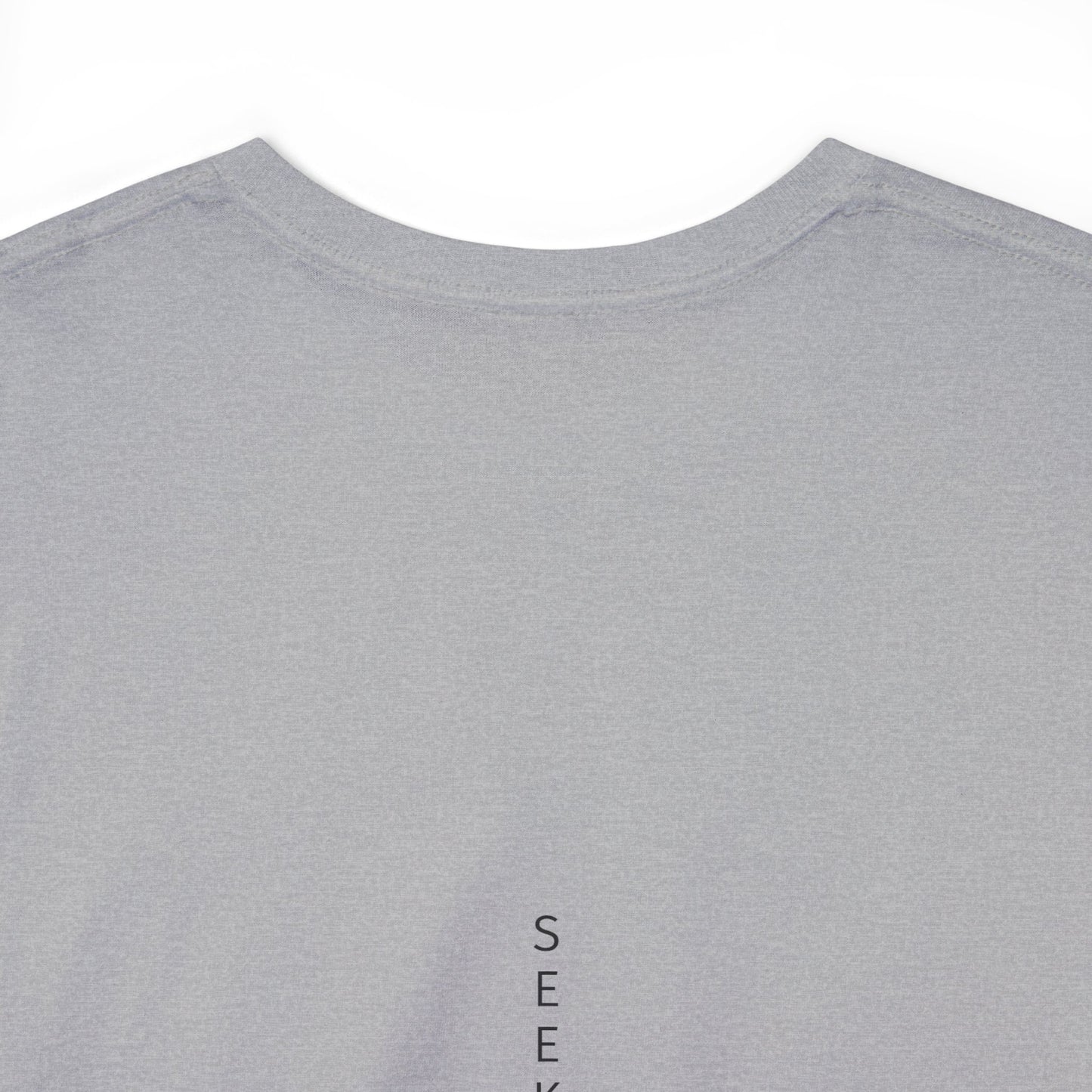 'Believe' Seek the Horizon Vertical Back Cotton Heavy Short-Sleeve T-Shirt