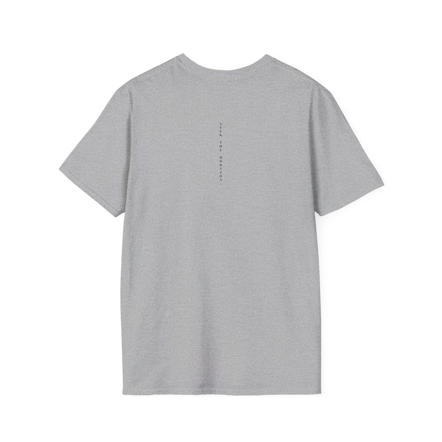 Consistency ; Unisex Seek the Horizon Softstyle Short-Sleeve Cotton T-Shirt