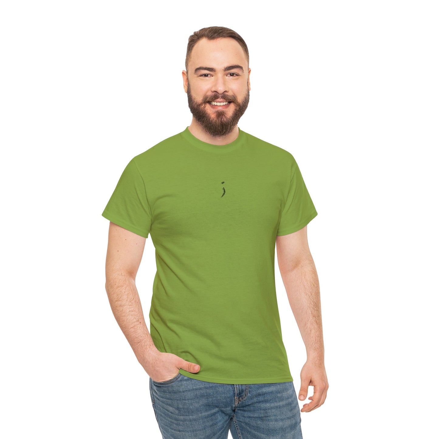 'Believe' Seek the Horizon Vertical Back Cotton Heavy Short-Sleeve T-Shirt