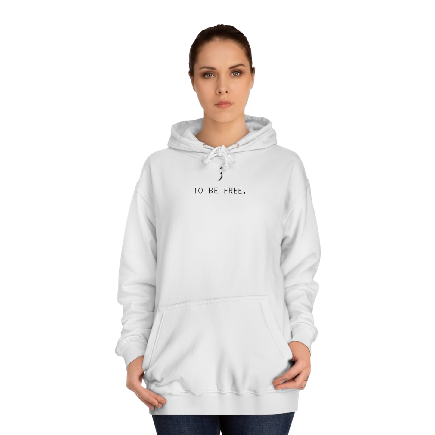 'To Be Free.' Unisex College Relaxed Fit Hoodie
