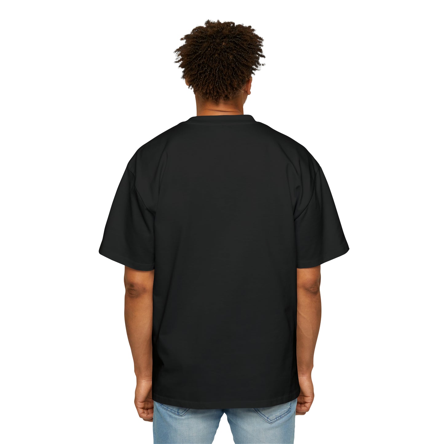 'Explore. Discover. Travel.' Men's Heavy Relaxed Fit Oversized Short-Sleeve T-Shirt