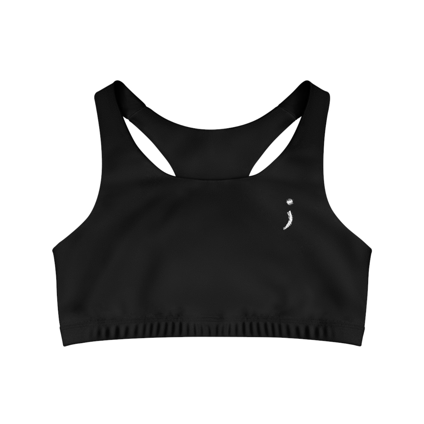 ; Women's Black Seamless Sports Bra