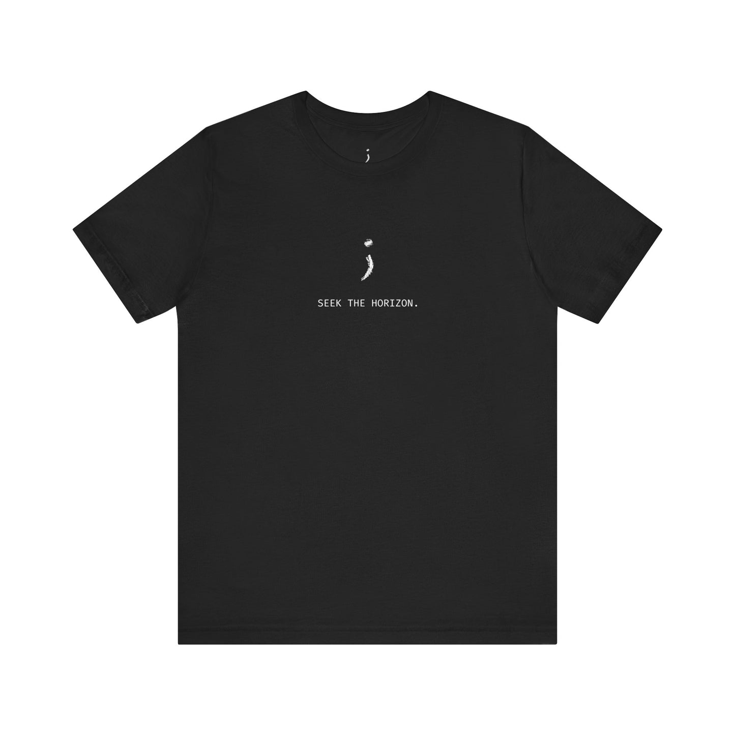 "To the person reading this; don't give up" Seek the Horizon Cotton Short-Sleeve T-Shirt Men's Mental Health Month