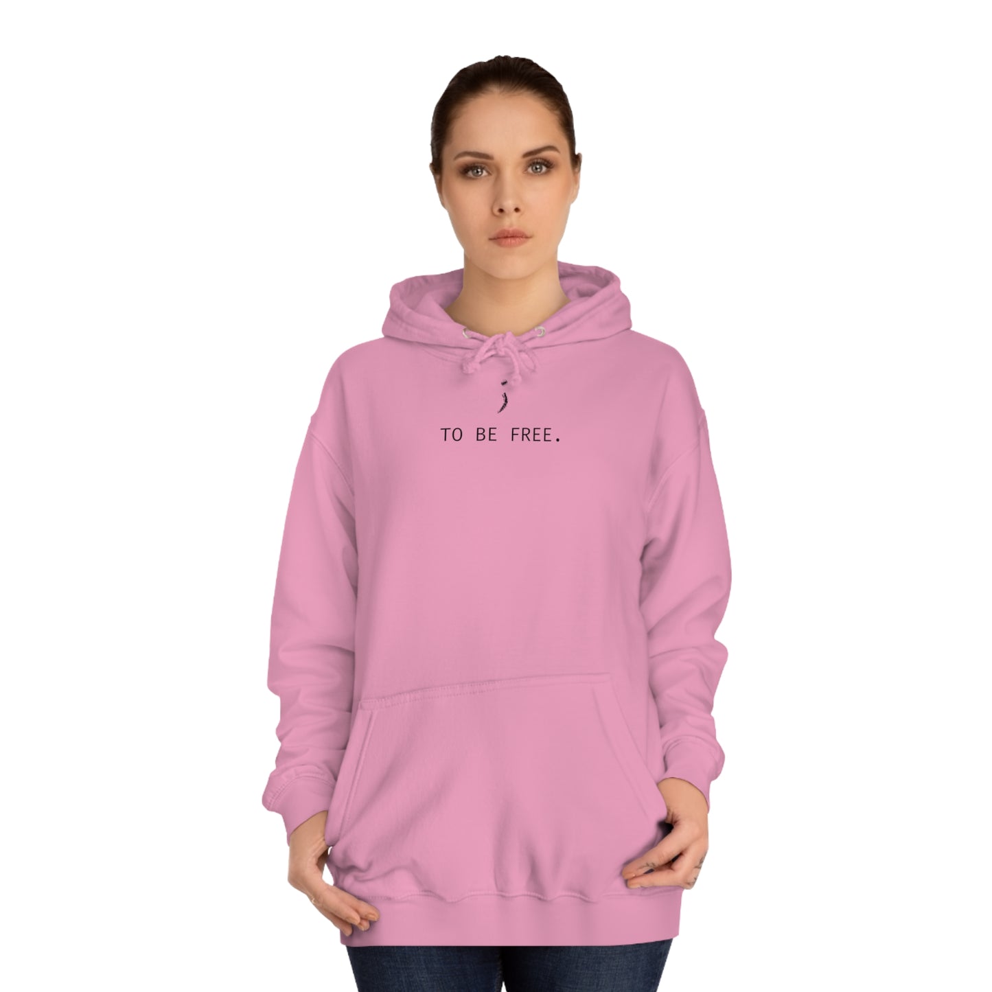 'To Be Free.' Unisex College Relaxed Fit Hoodie