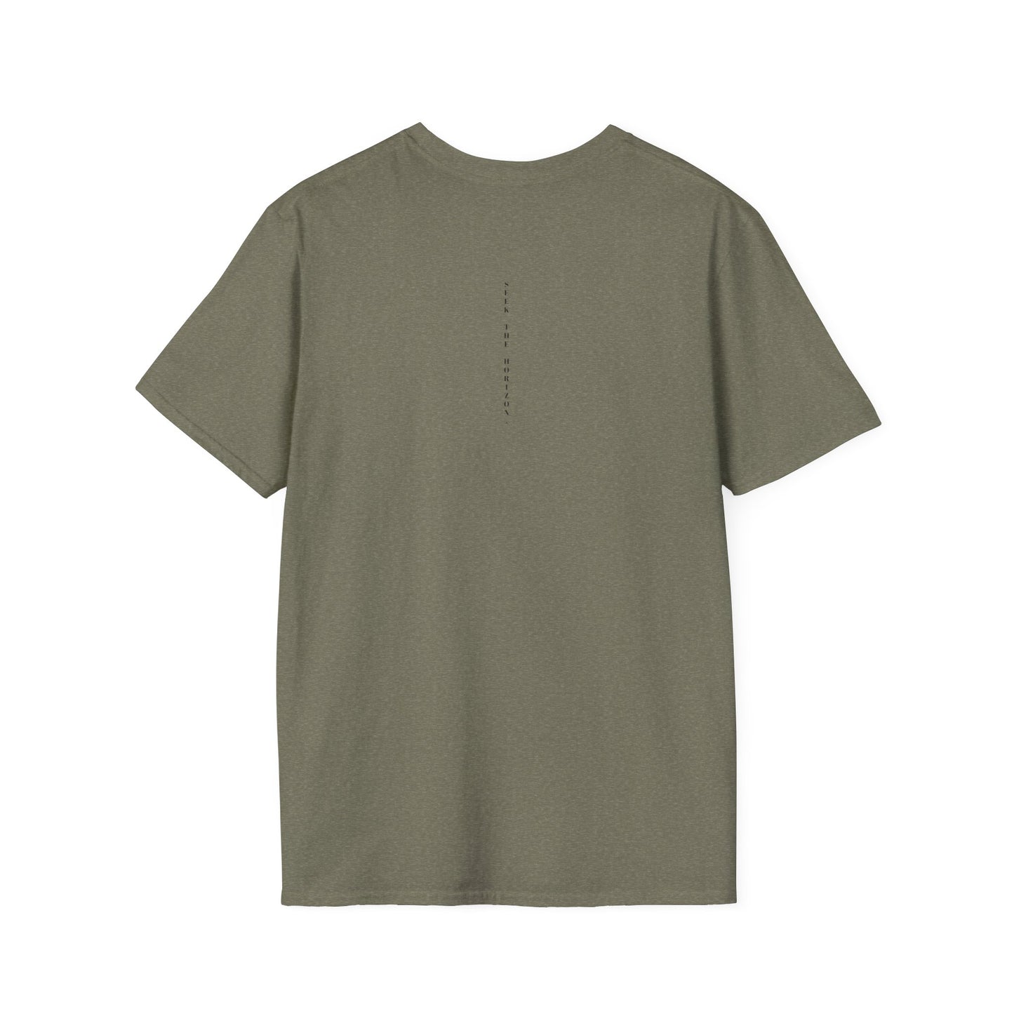 Consistency ; Unisex Seek the Horizon Softstyle Short-Sleeve Cotton T-Shirt