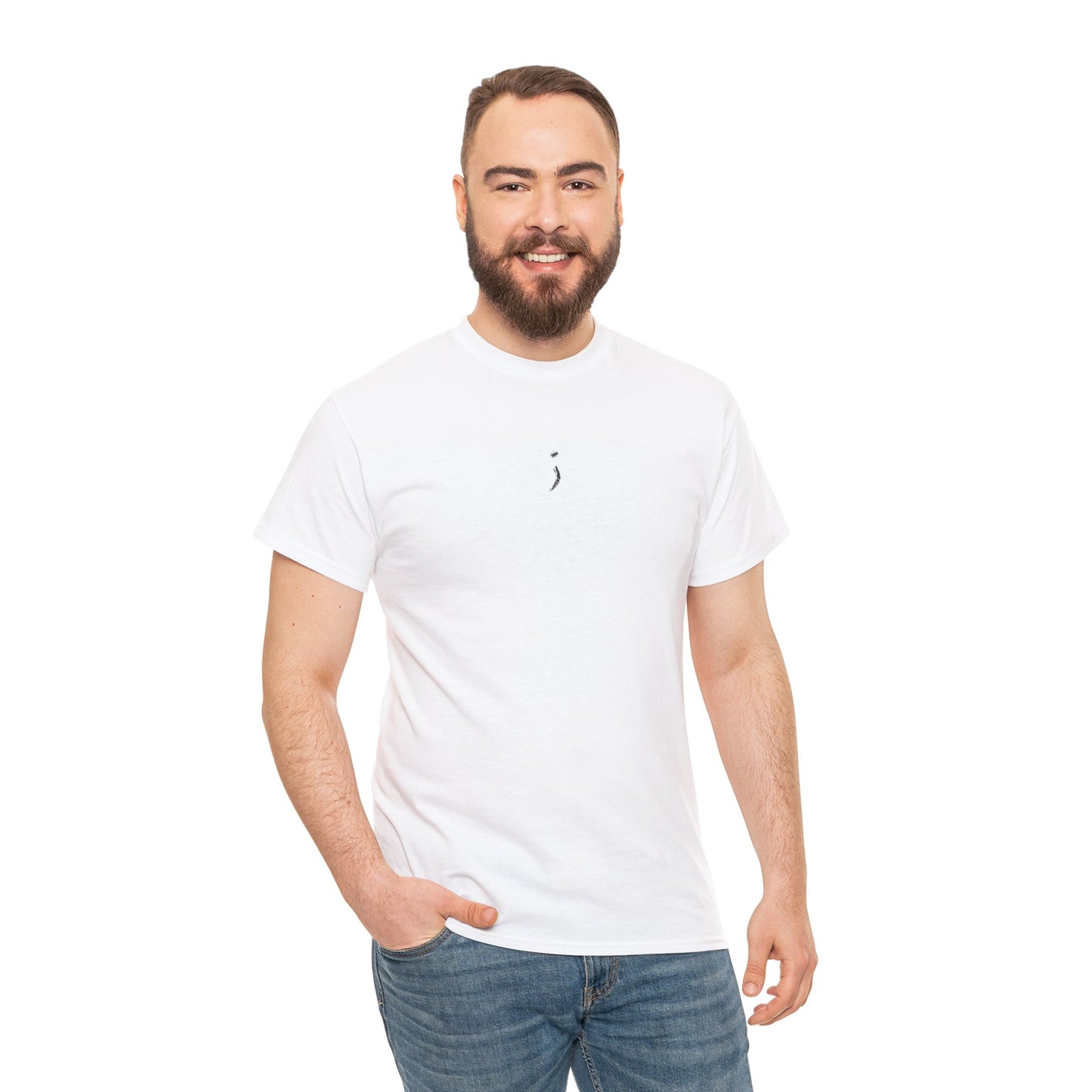 'Believe' Seek the Horizon Vertical Back Cotton Heavy Short-Sleeve T-Shirt