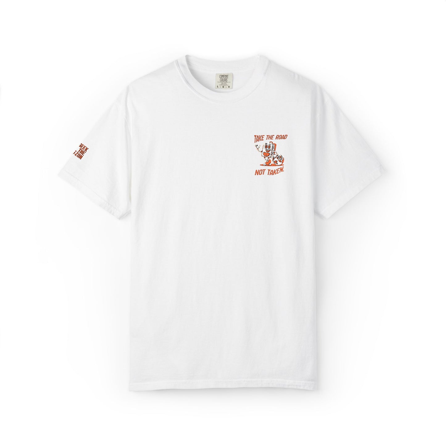 Men’s Outdoor Globe's Inspiration Take The Road Not Taken Seek the Horizon T-shirt