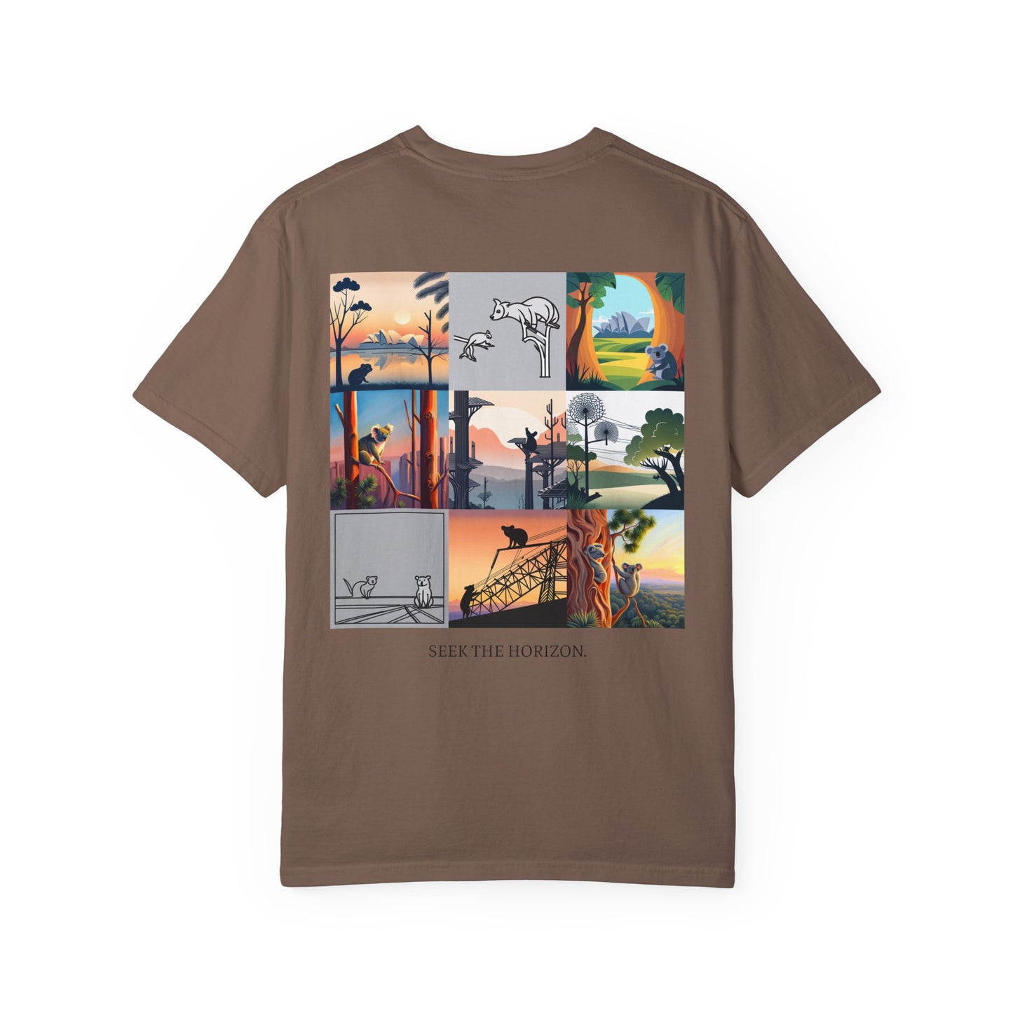 AUSTRALIA x Seek the Horizon Unisex Garment-Dyed Cotton Short-Sleeve T-Shirt