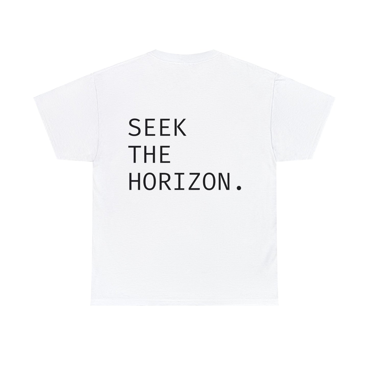 Seek the Horizon Unisex Heavy ; Relaxed Fit Cotton T-Shirt