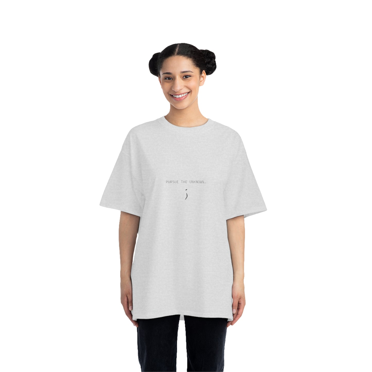 'Pursue the Unknown' Oversized Relaxed Fit Short-Sleeve T-Shirt