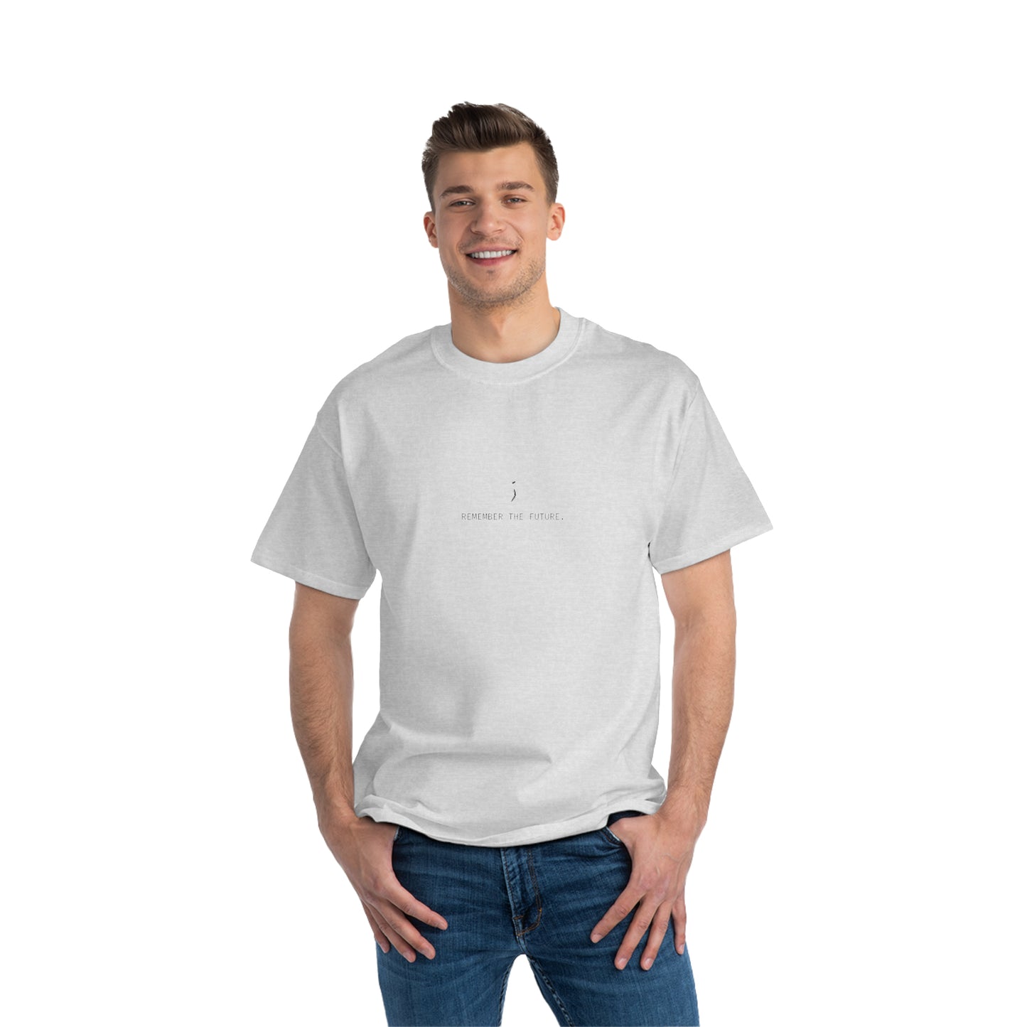 'Remember the Future' Oversized Relaxed Fit Short-Sleeve T-Shirt